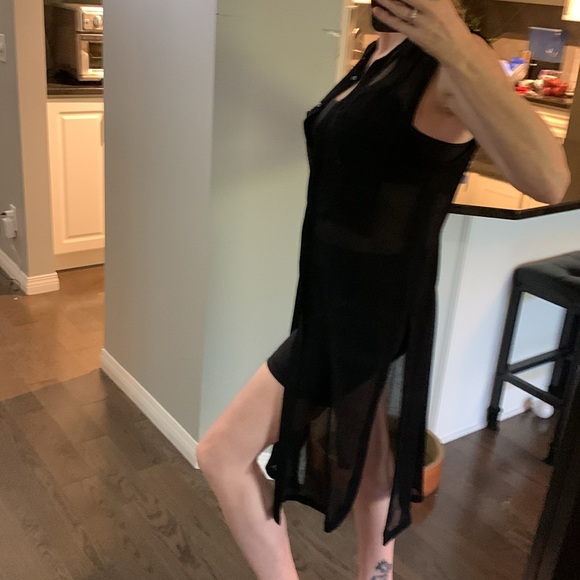 Helmut Lang overlay top with high side slits - Picture 3 of 6